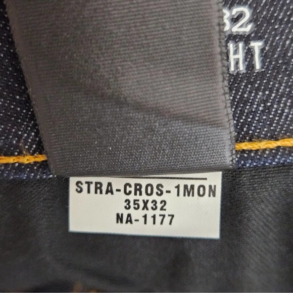 Mott & Bow Straight Leg Mid Rise Crosby Blue Denim Jeans | Men's 35 x 32 - Picture 13 of 15